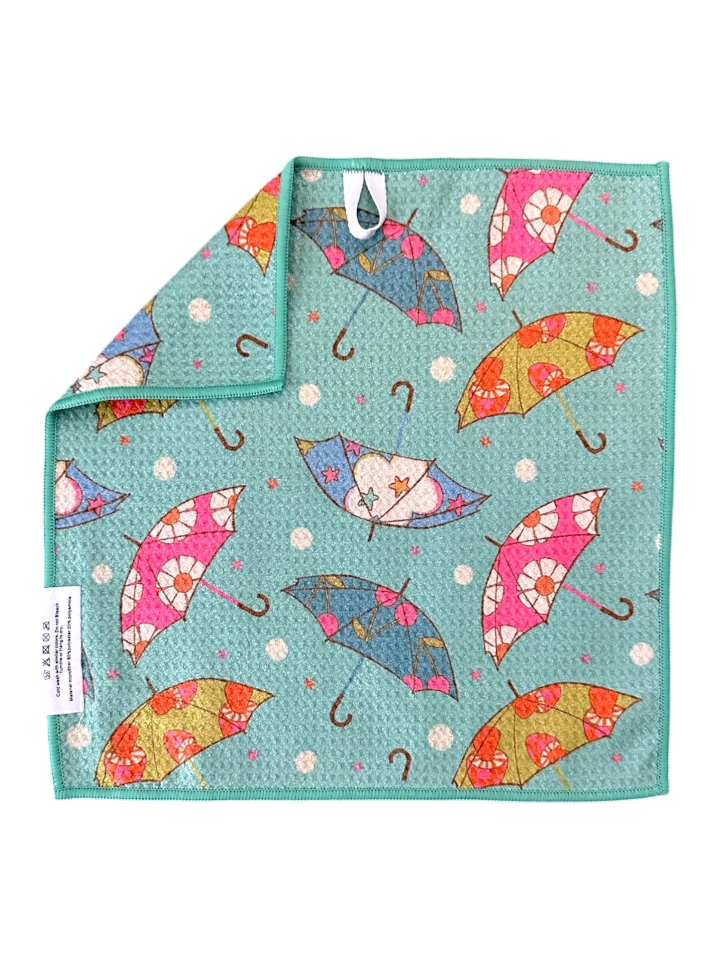 April Showers: Double-Sided Washcloth