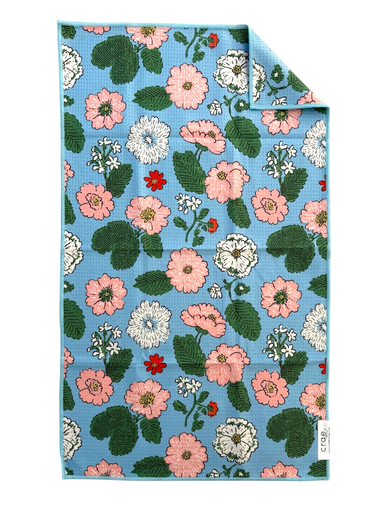 One In A Melon/English Blooms: 2 Double Sided-Hand Towels