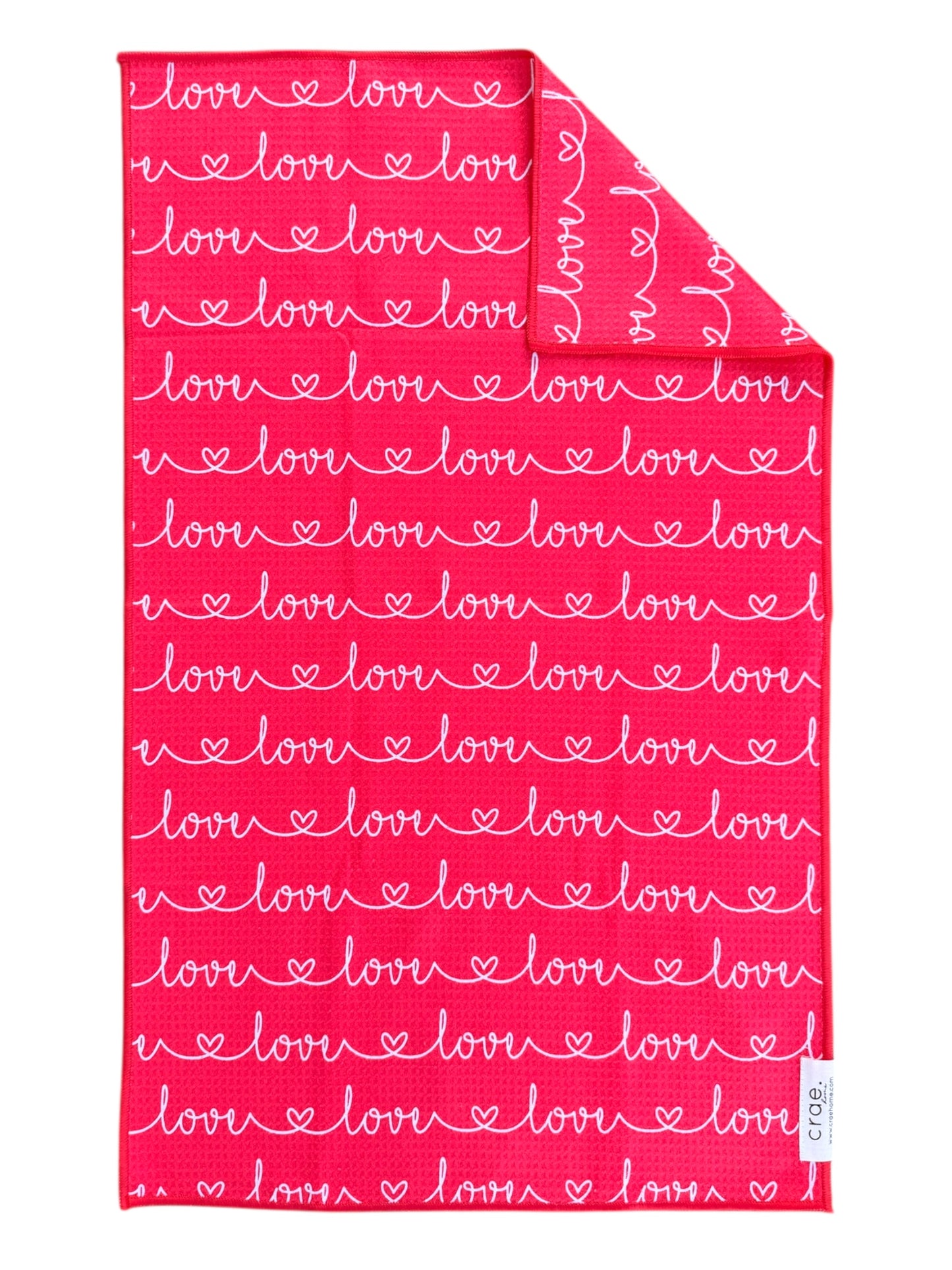 Growing Love/Written In Love: 2 Double Sided-Hand Towels