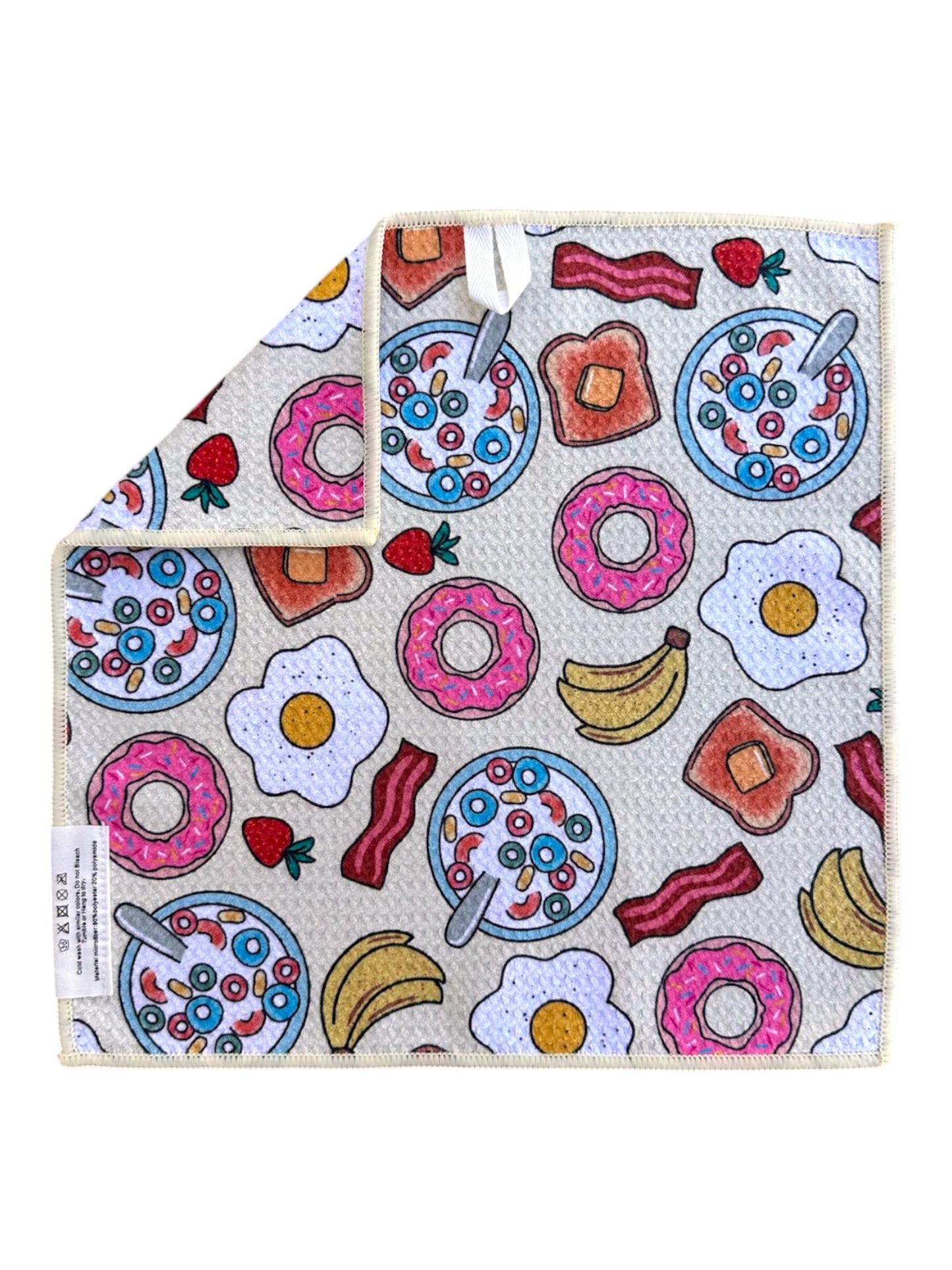 Rise and Dine: Double-Sided Washcloth