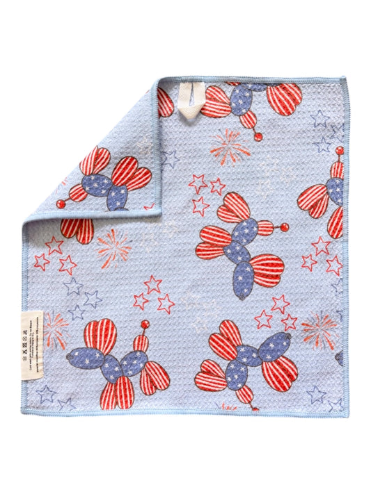 Patriotic Pups: Double-Sided Washcloth