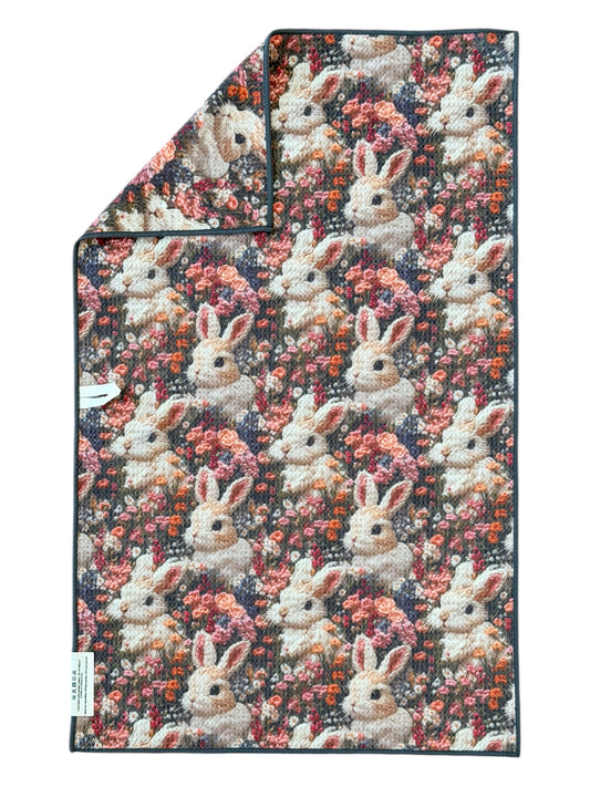 Halo Hare: Double-Sided Hand Towel