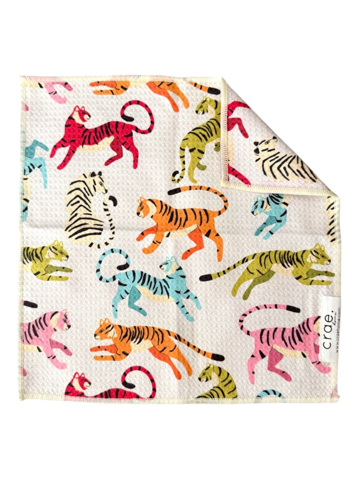 Colorful Rawr: Double-Sided Washcloth