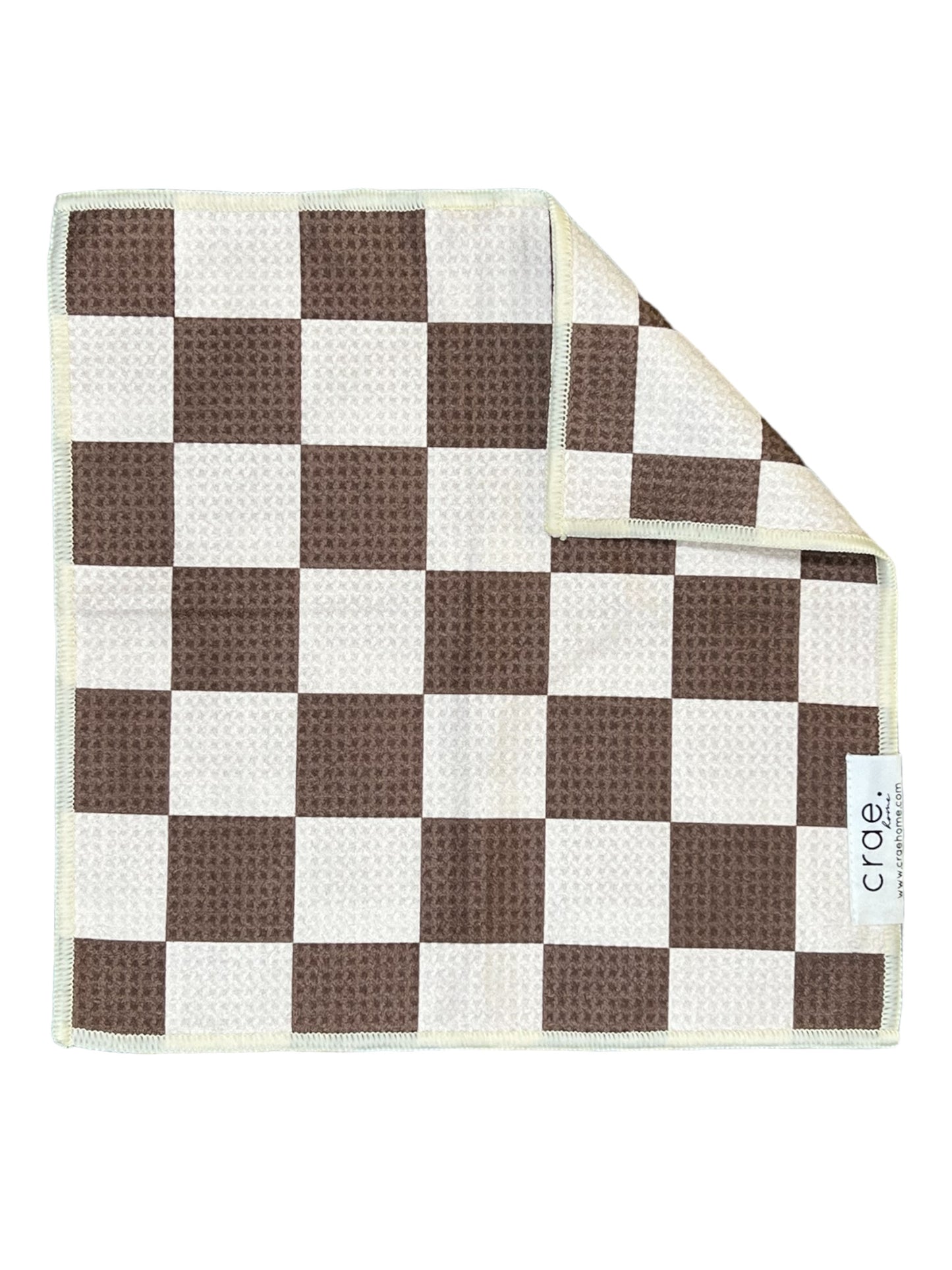 Chocolate Check: Double-Sided Washcloth