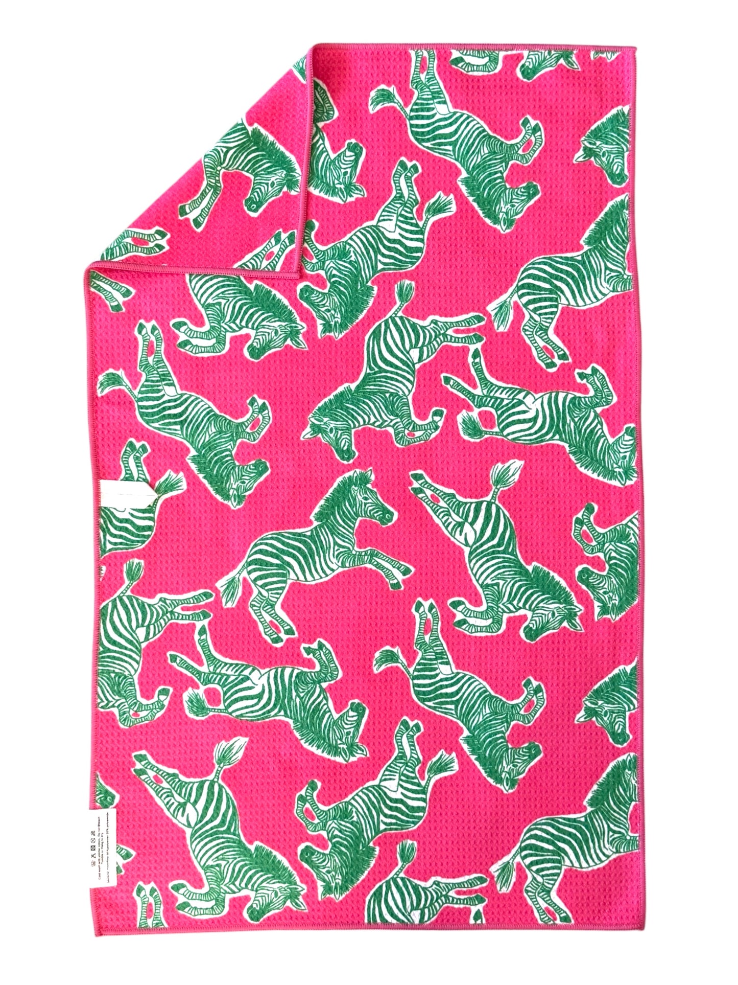Zebra run: Double-Sided Hand Towel