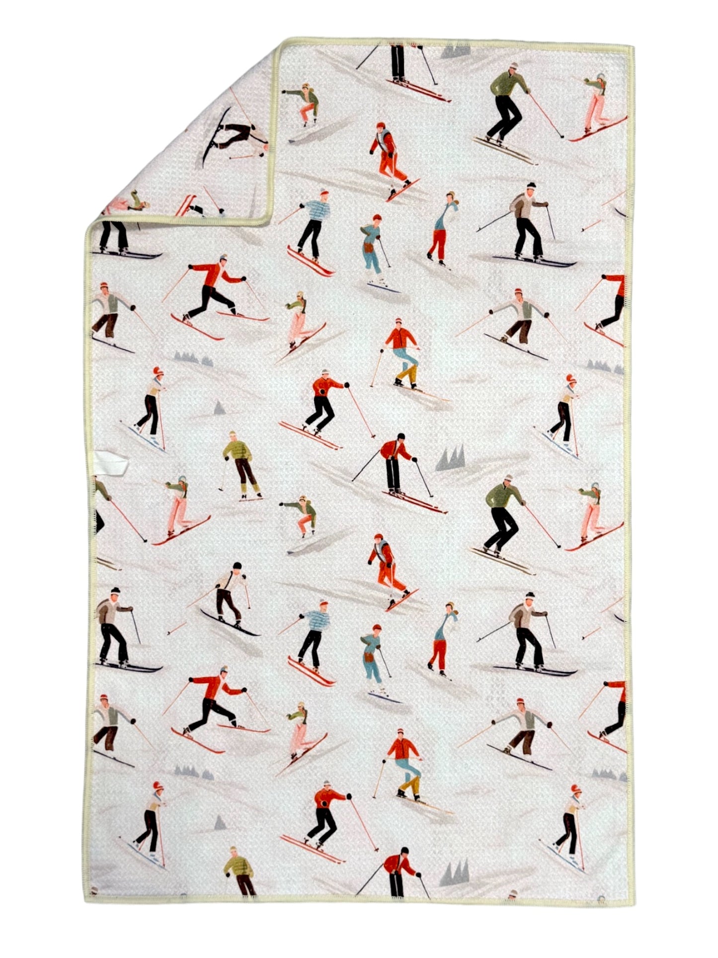 Vintage Skier: Double-Sided Hand Towel