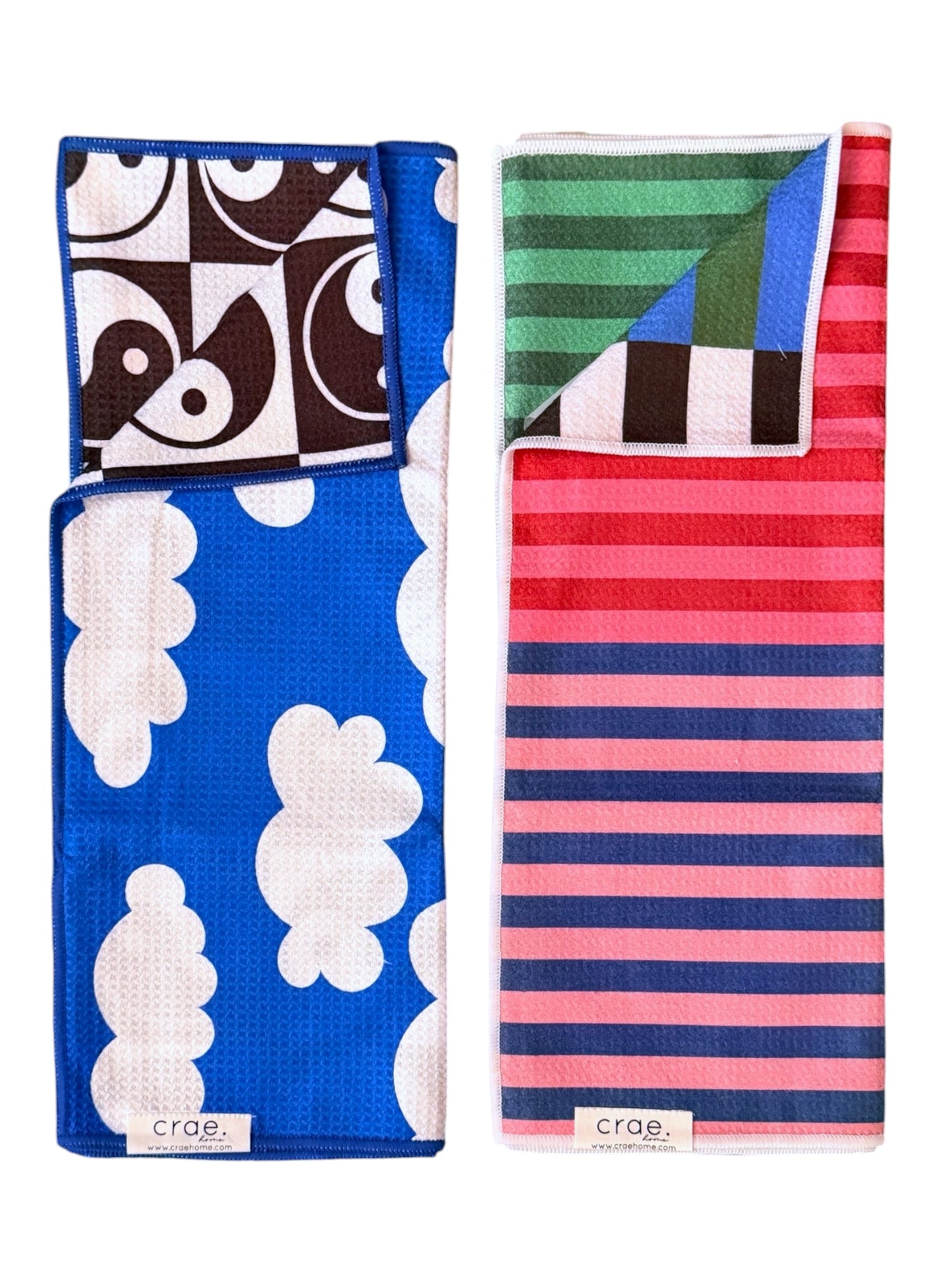 Day And Night/Palette Play: 2 Reversible-Hand Towel Set