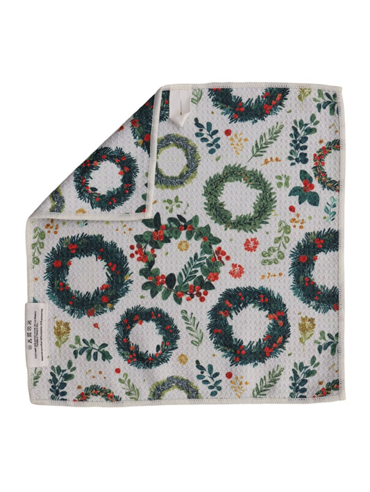Front Door Greens: Double-Sided Washcloth