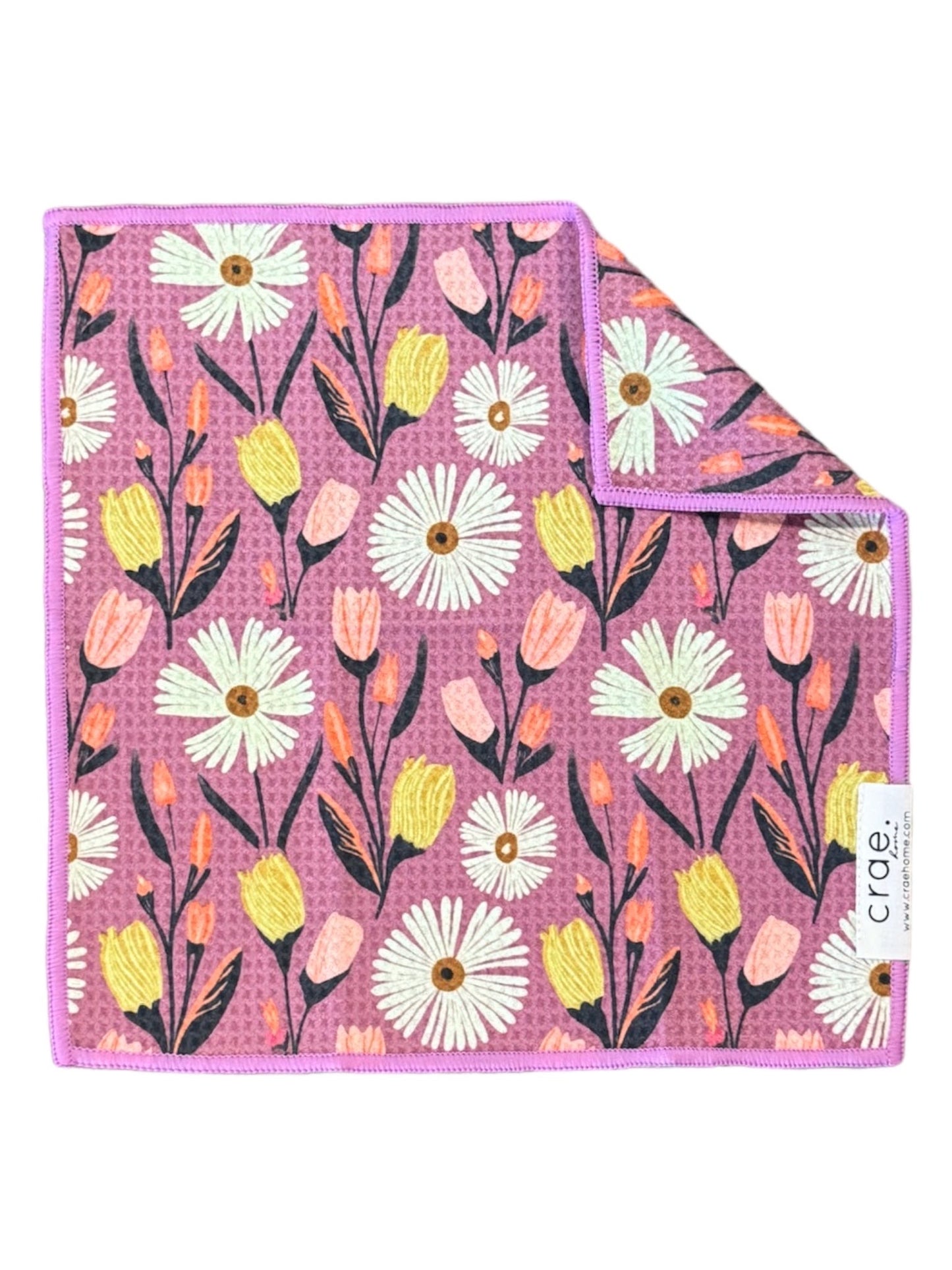 Wings/Flower Farm: Double Sided-Hand Towel Washcloth Set