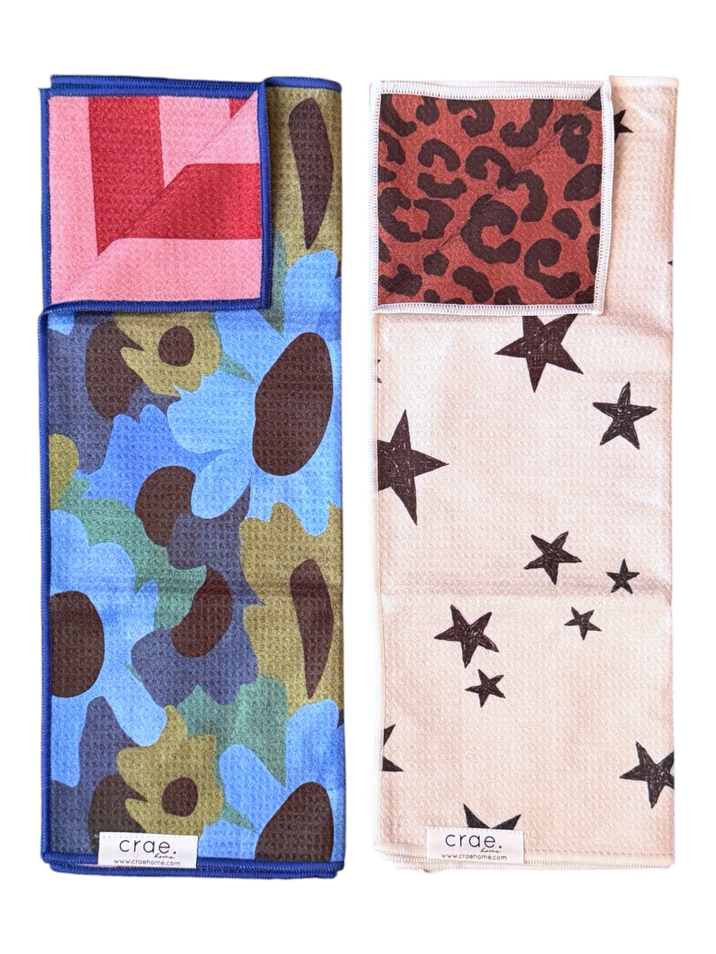 Quincy/Cosmic Wild: 2 Reversible-Hand Towel Set