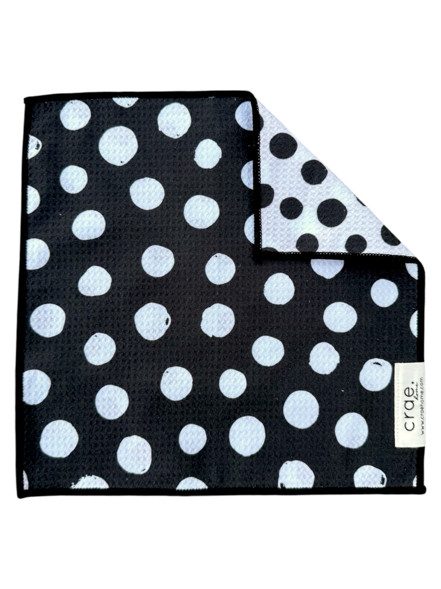 Papillon/Polka Dottie: Reversible-Hand Towel Washcloth Set