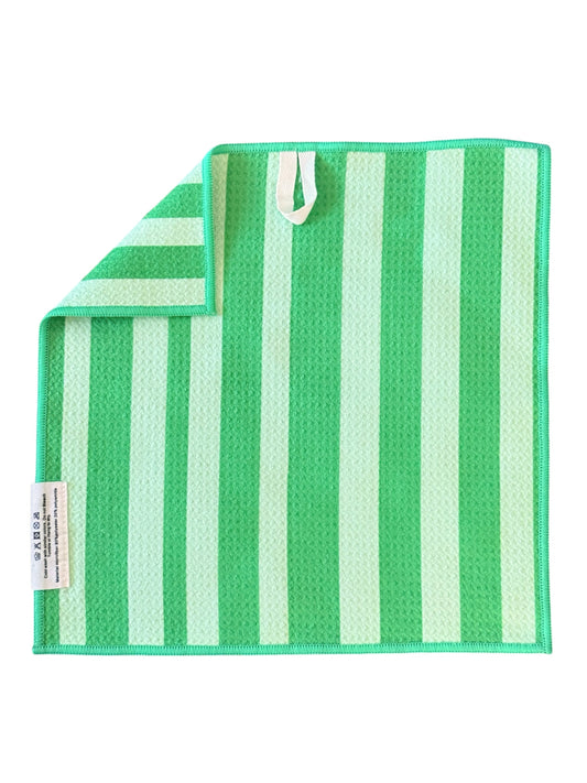 Lime Stripes: Double-Sided Washcloth