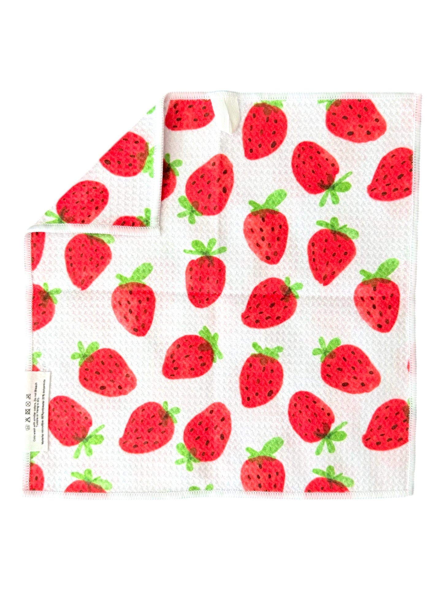 Strawberry Days: Double-Sided Washcloth