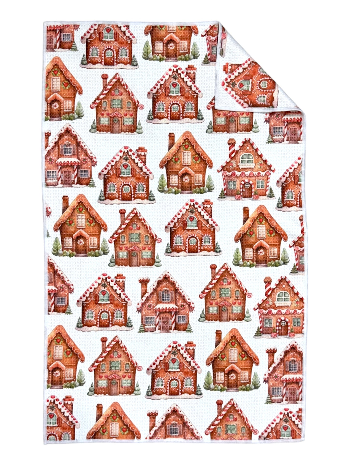 Gingerbread Lane: Double-Sided Hand Towel