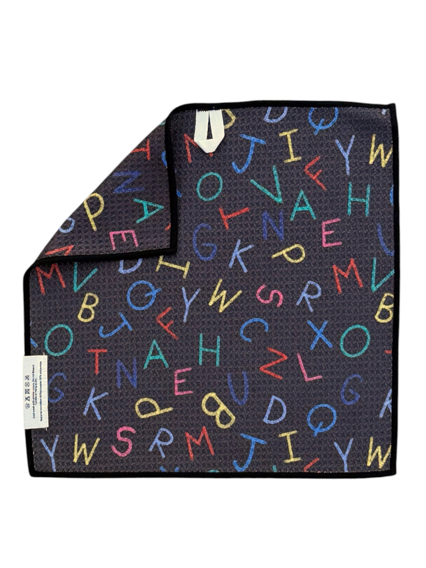 Alphabet Soup: Double-Sided Washcloth