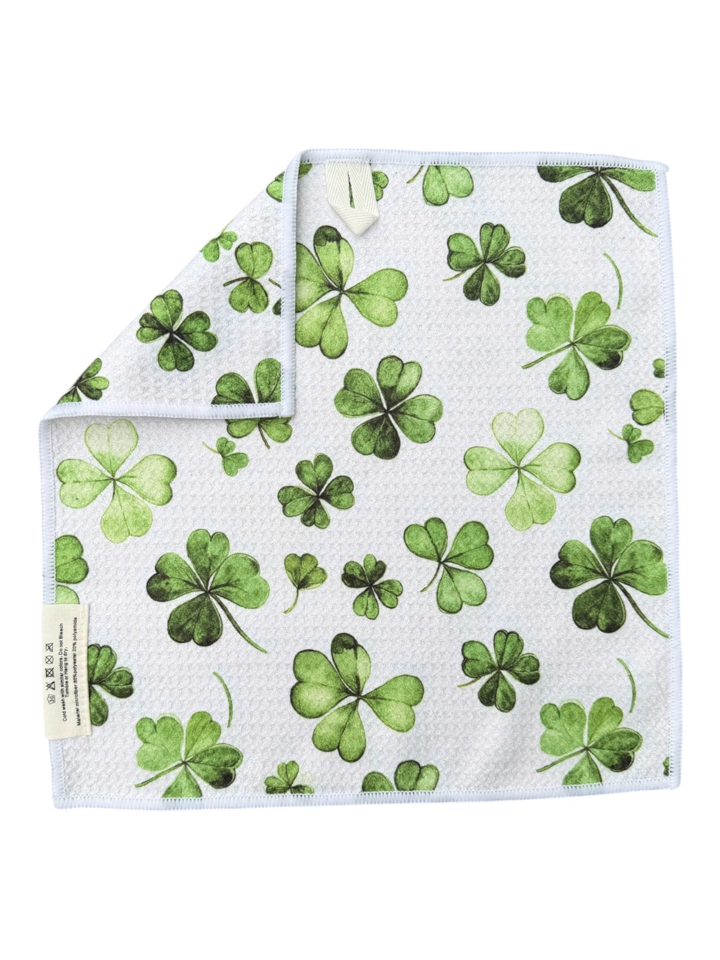 Shamrock Shuffle: Double-Sided Washcloth