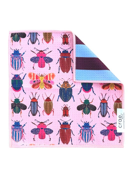 Beetle Club: Reversible Washcloth