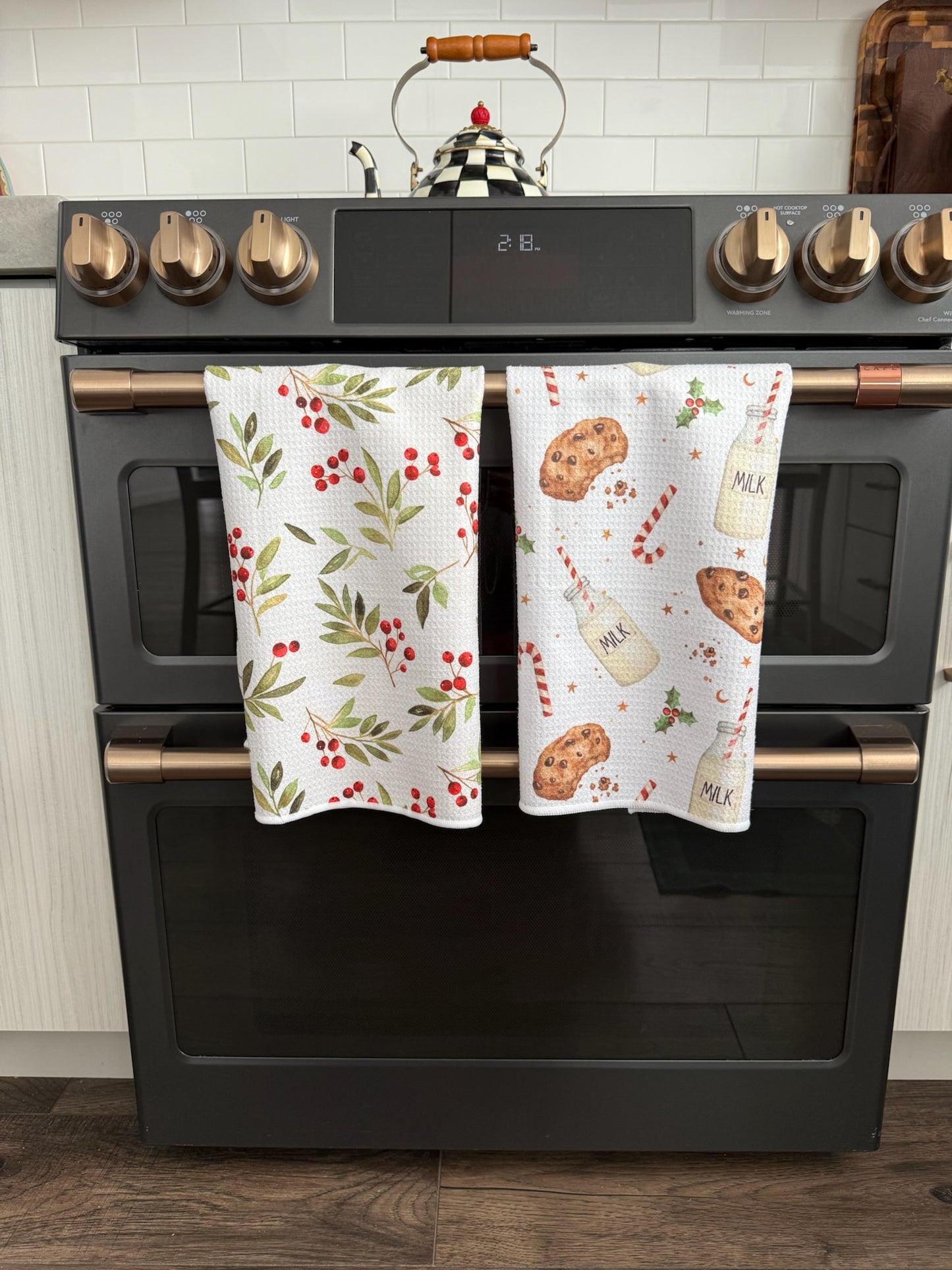 Santa's Midnight Munch: Double-Sided Hand Towel