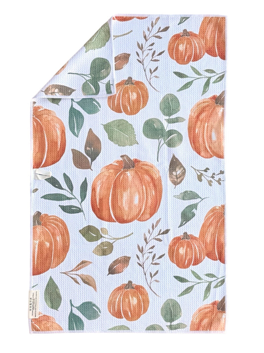 Pumpkin Patch: Double-Sided Hand Towel