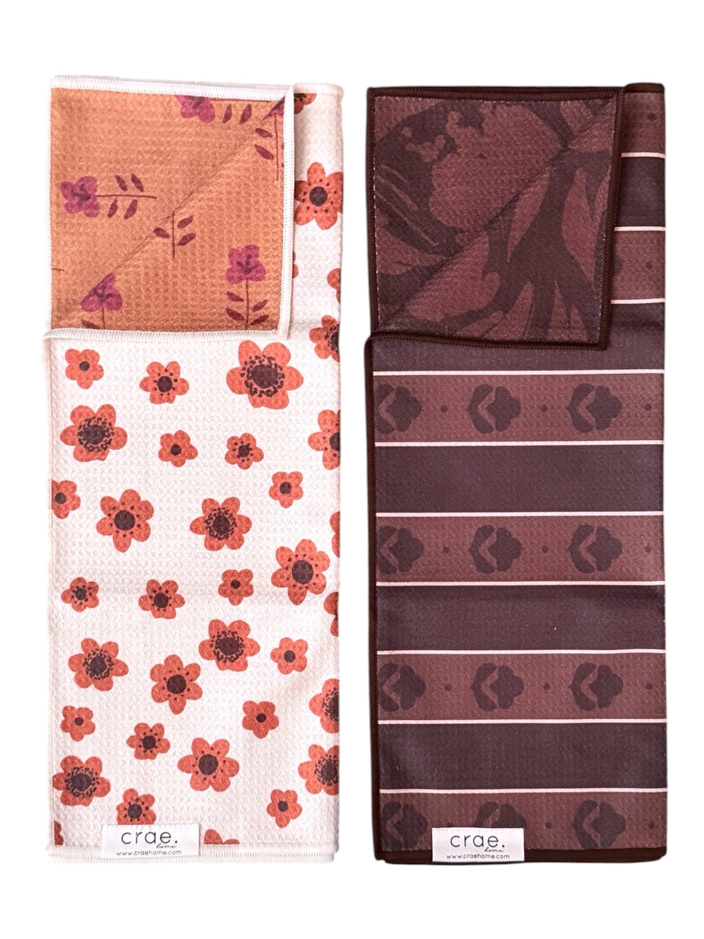 Amber Fields/After Hours: 2 Reversible-Hand Towel Set