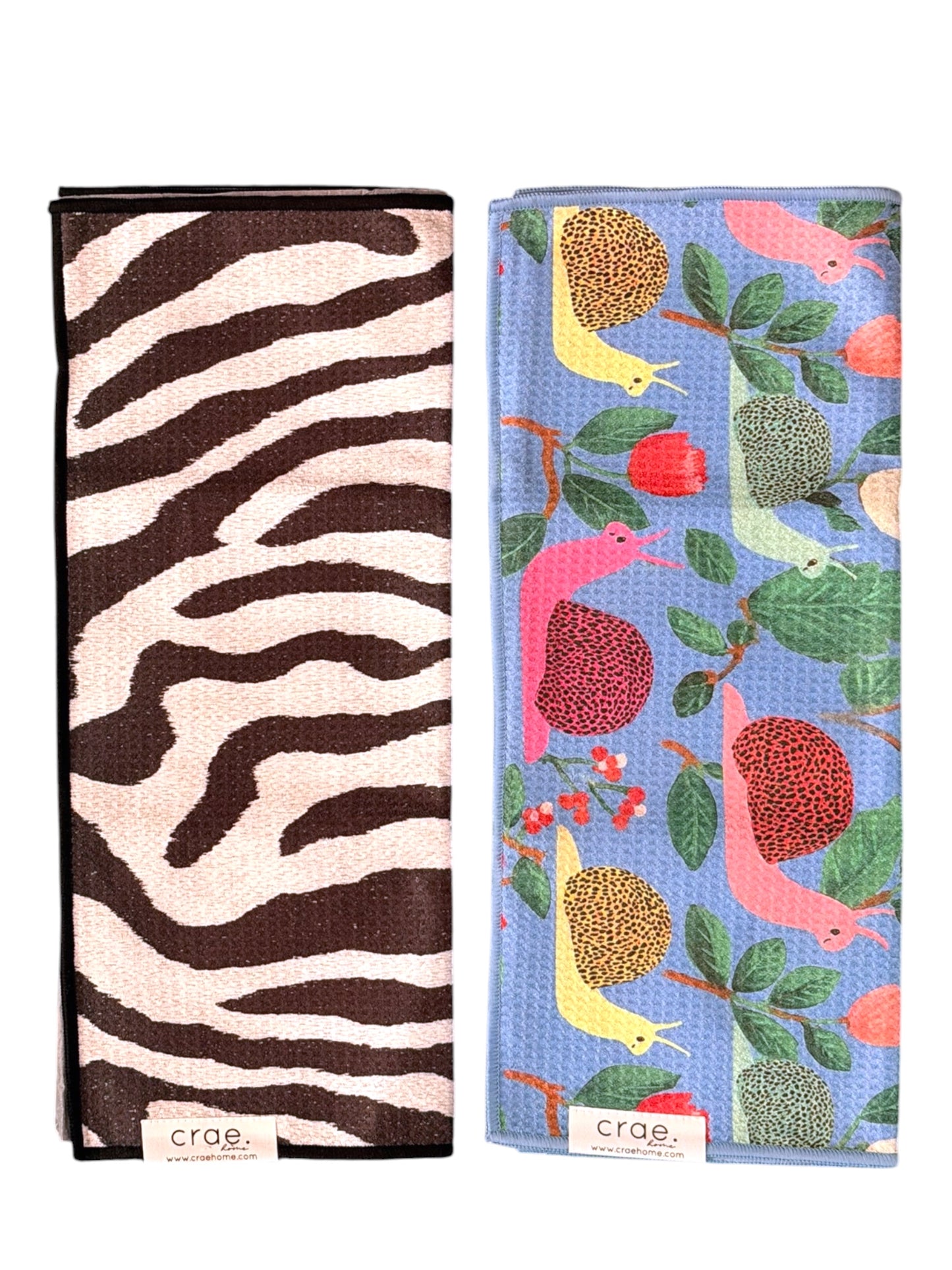 Safari Stripe/Essie: 2 Double Sided-Hand Towel Set