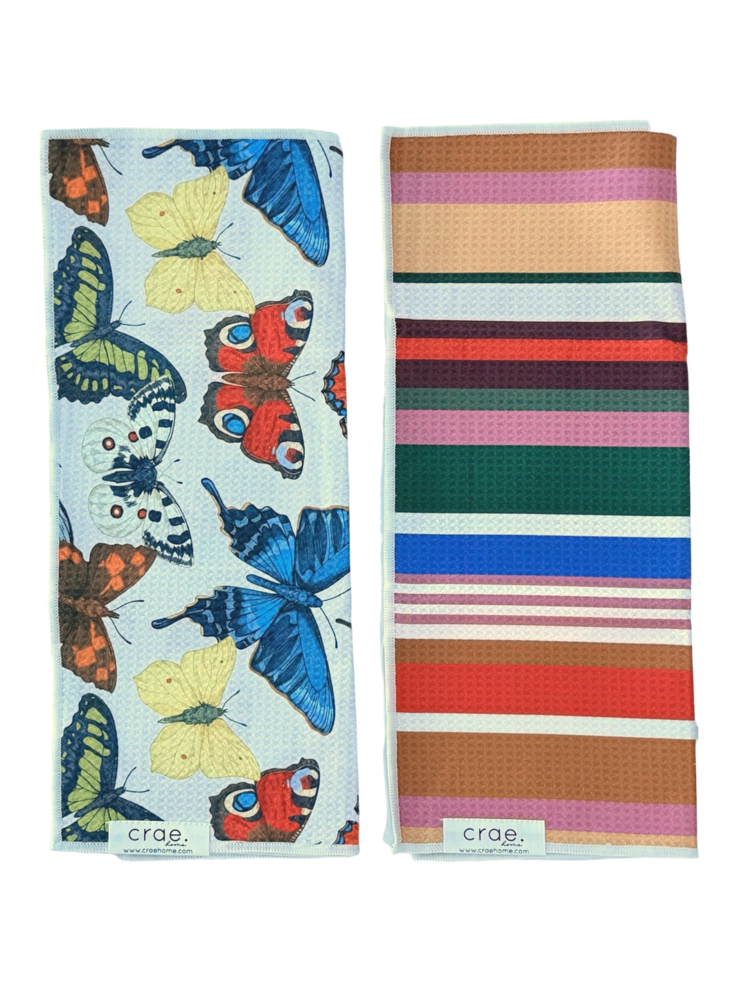 Little Wings/Sedona Stripe: 2 Double Sided-Hand Towels