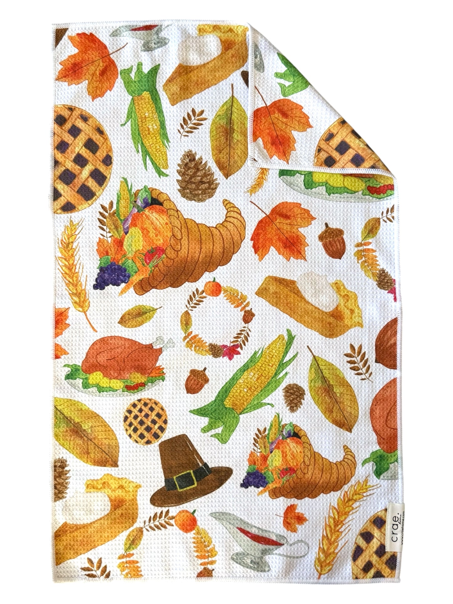 Cornucopia: Double-Sided Hand Towel