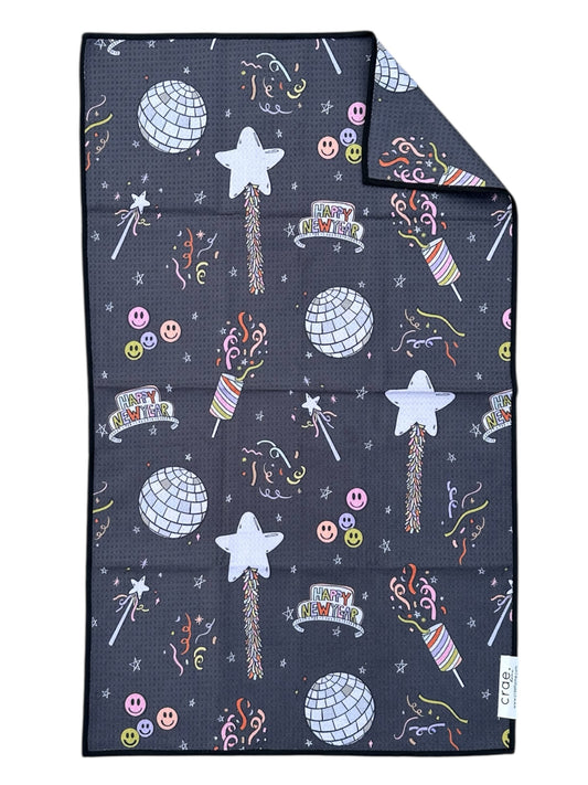 Happy New Year: Double-Sided Hand Towel