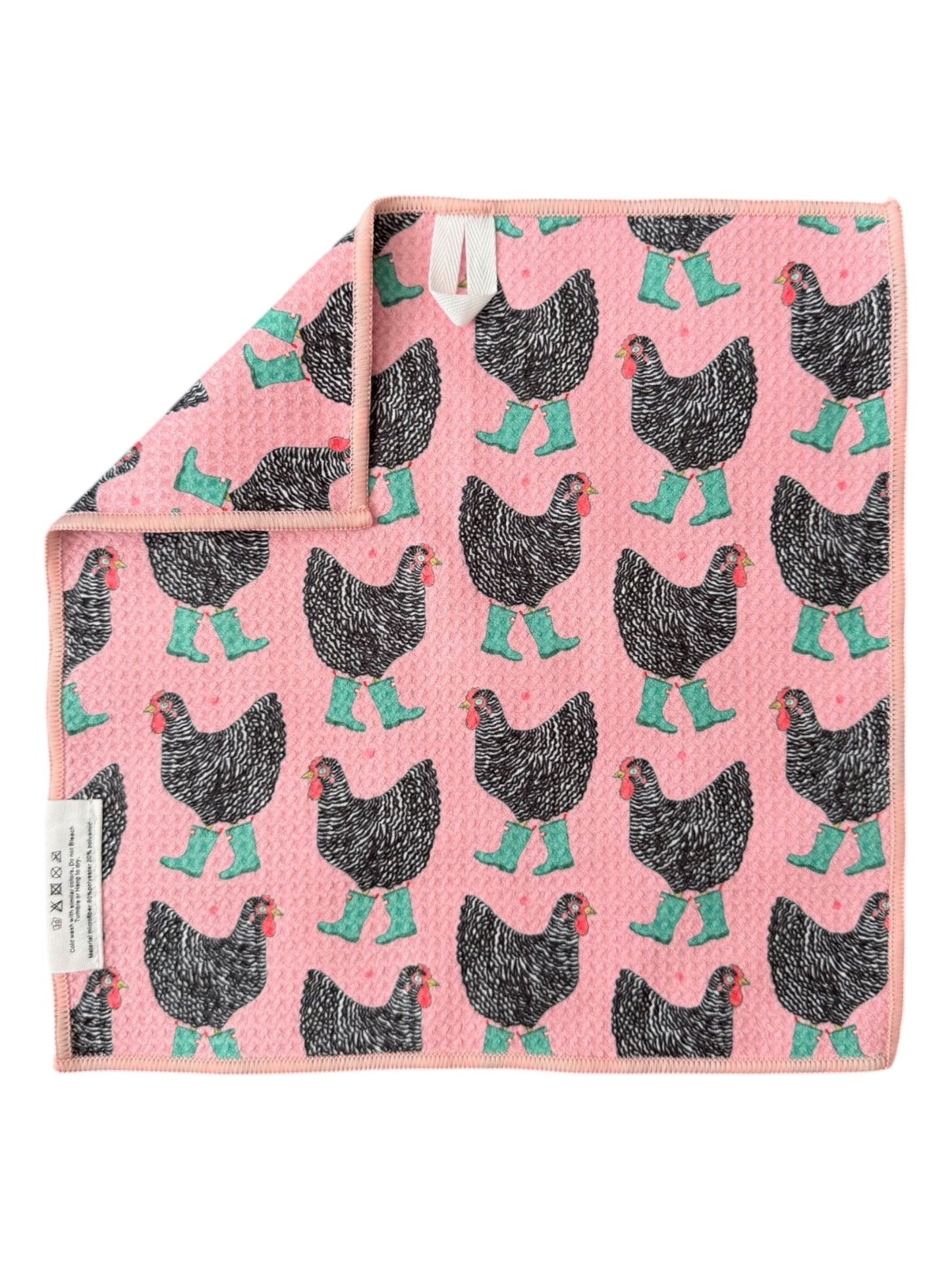 Chick In Boots: Double-Sided Washcloth