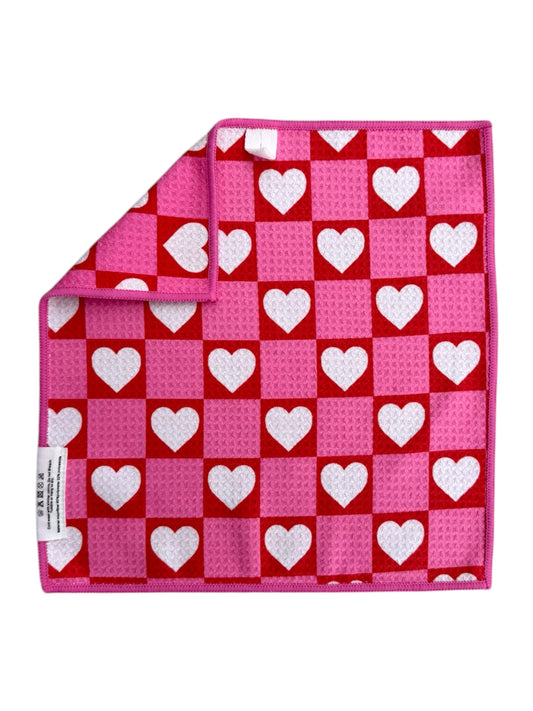 Check On My Heart: Double-Sided Washcloth