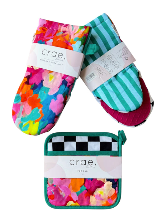 Etching: 2 Oven Mitt + 1 Pot Pad Bundle Pack