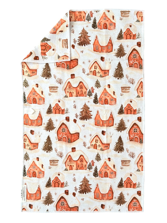Gingerbread Showdown: Double-Sided Hand Towel