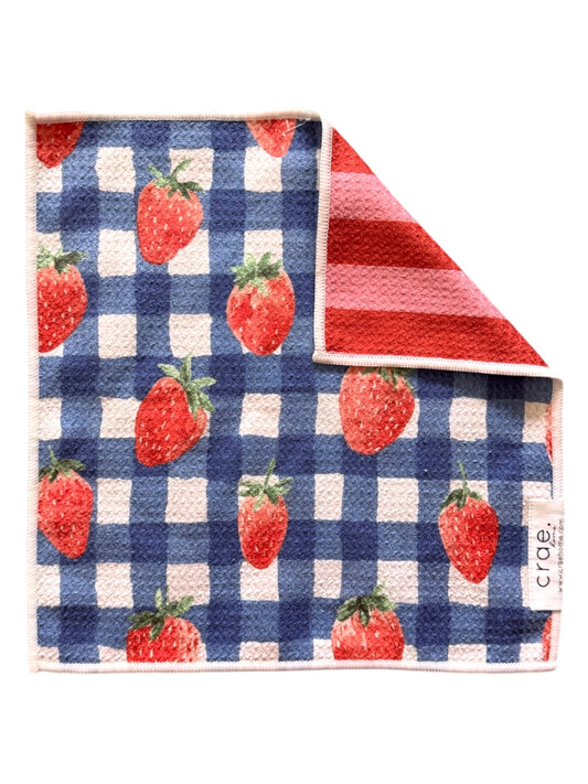 Berry Sweet Picnic: Reversible Washcloth