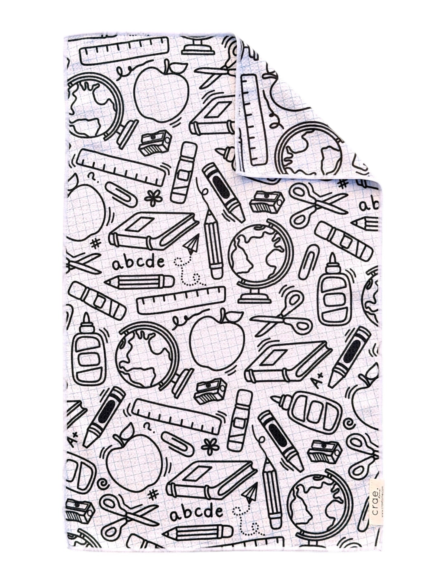 School Daze/Out Of This World: Double Sided-Hand Towel Washcloth Set