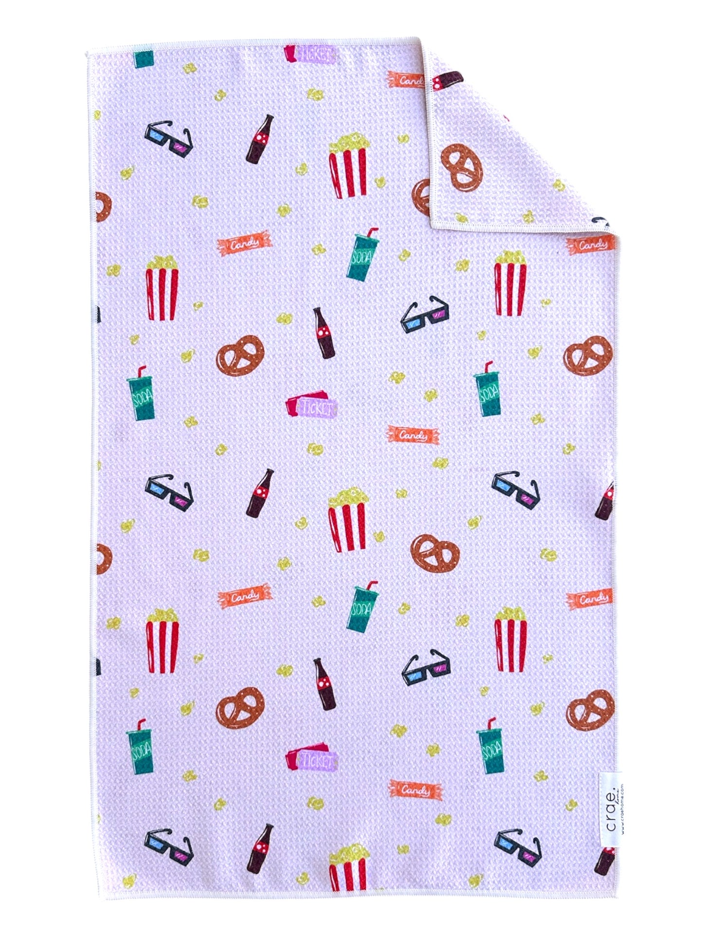 Movie Munchies: Double-Sided Hand Towel
