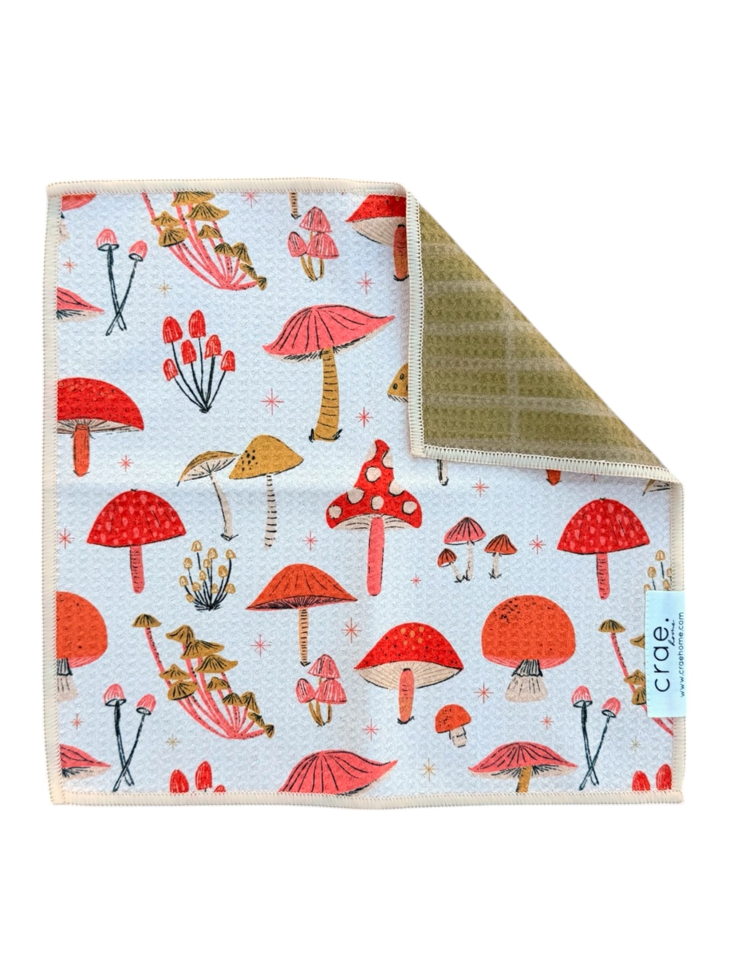 Toadstool Tales: Reversible Washcloth
