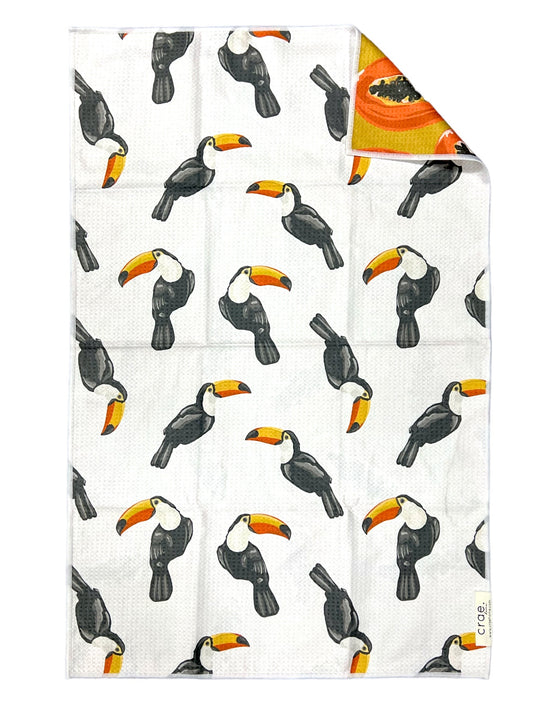 Toco Toucan: Reversible Hand Towel