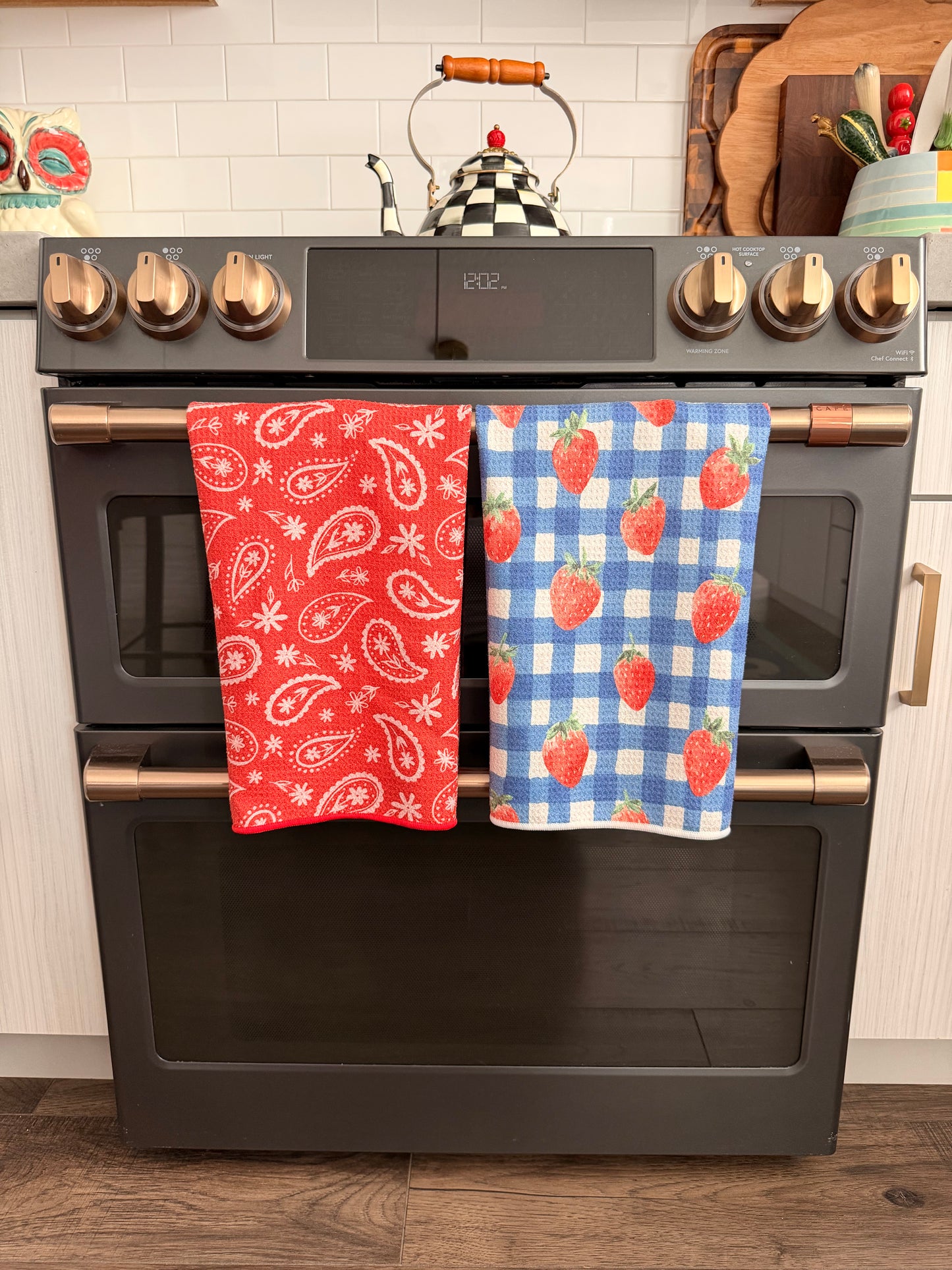 Bandana Blues: Reversible Hand Towel