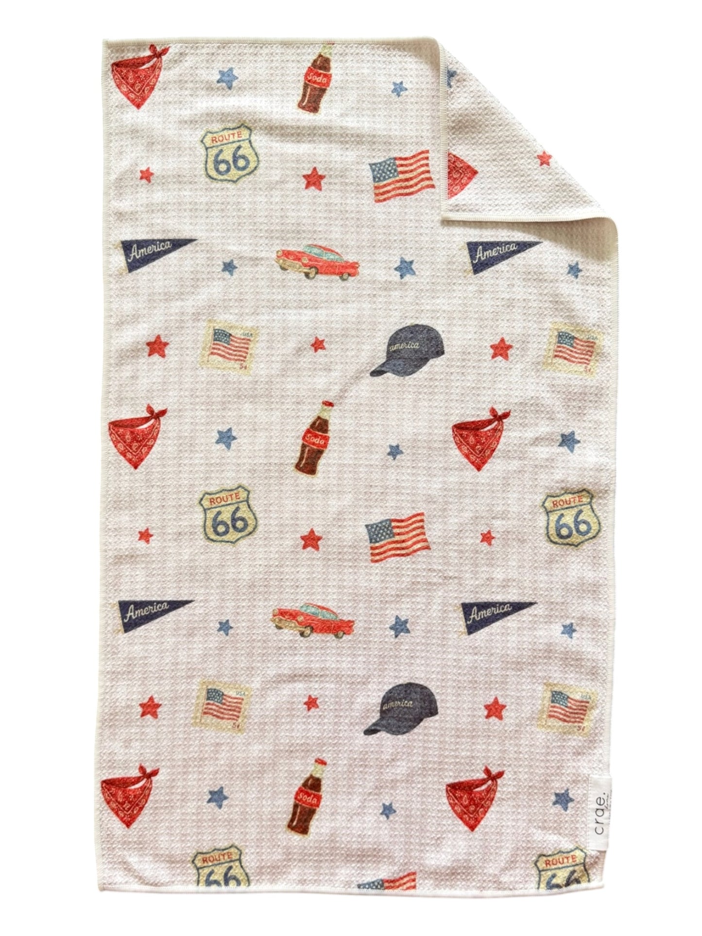 Highway Roadtrip: Double-Sided Hand Towel
