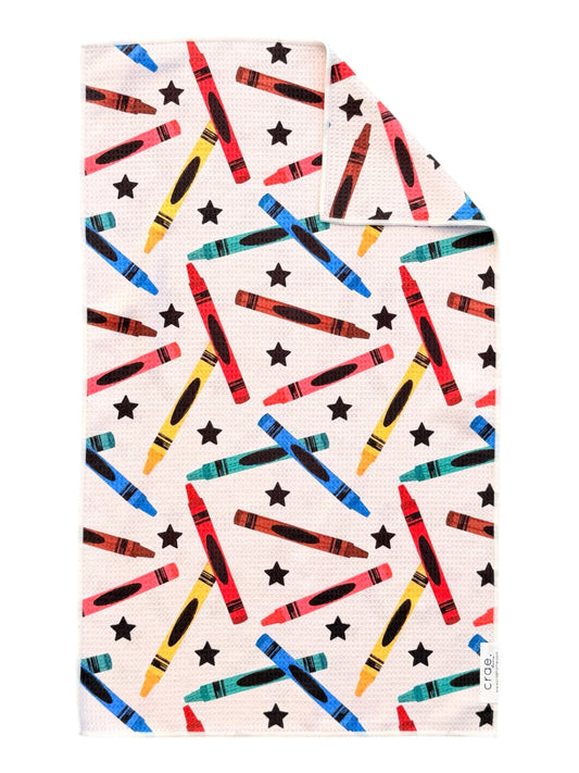 Crayon Confetti: Double-Sided Hand Towel