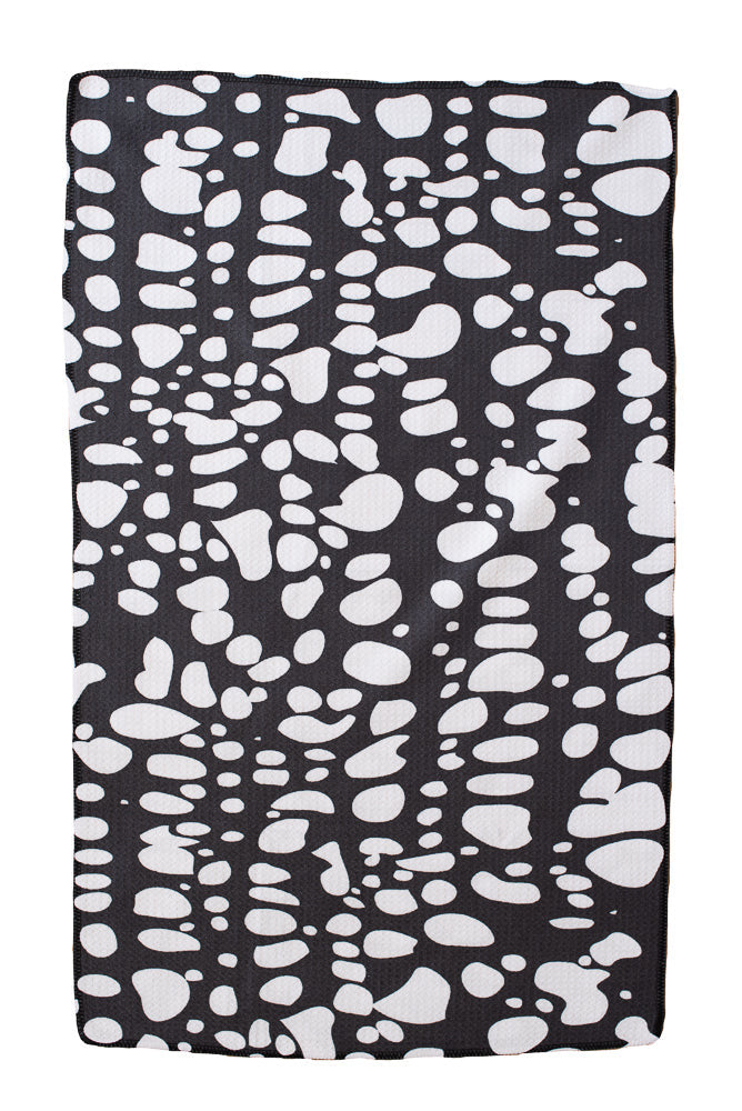 2 Single-Sided Hand Towels Set: Seedling/Inkblot