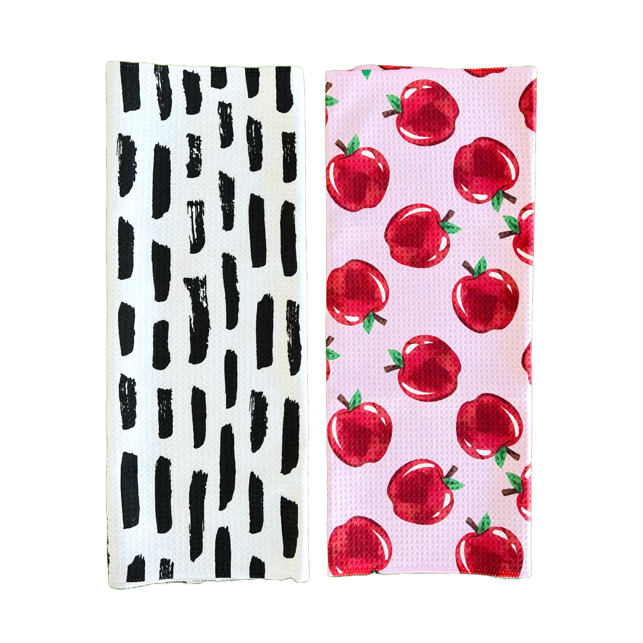 Pink Lady/Bricks: 2 Single-Sided Hand Towels