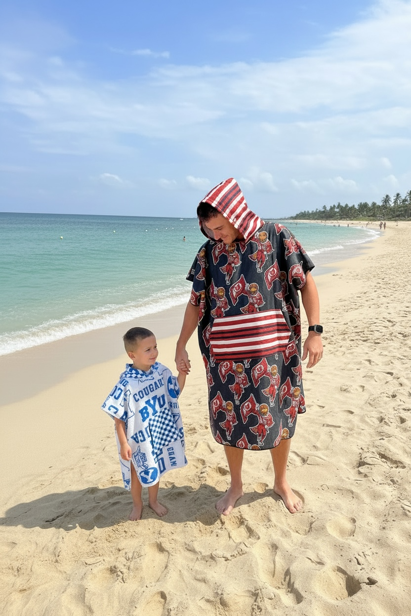 Cougy Boys: Reversible Poncho