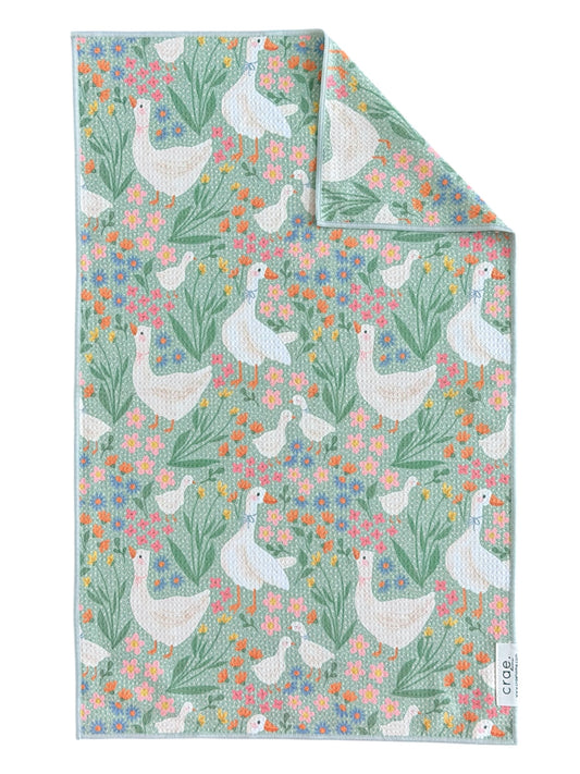 Wildflower Waddle: Double-Sided Hand Towel