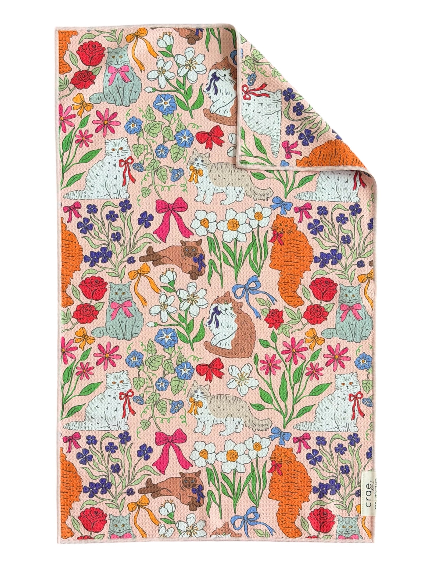 Paws & Petals: Double-Sided Hand Towel