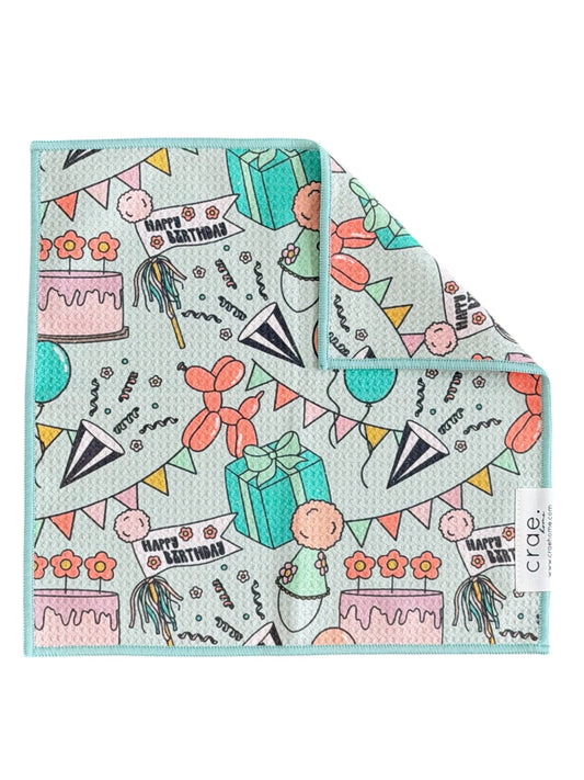 Born To Party: Double-Sided Washcloth