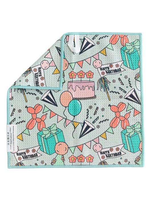 Born To Party: Double-Sided Washcloth