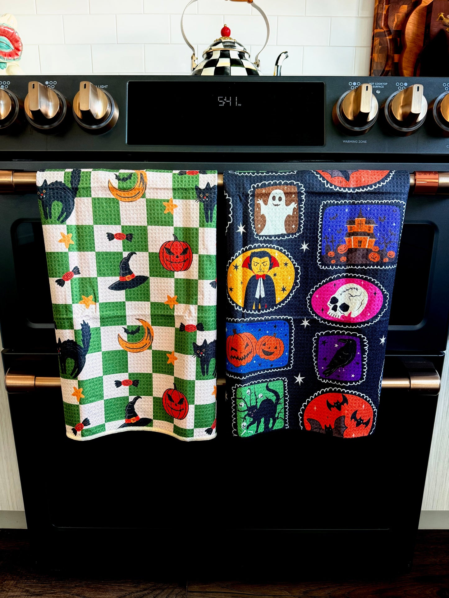 Witches Grind/Spooky Stamp Parade: 2 Double Sided-Hand Towels