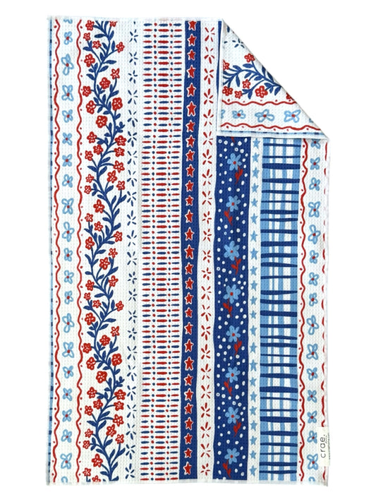 Delphinium: Double-Sided Hand Towel