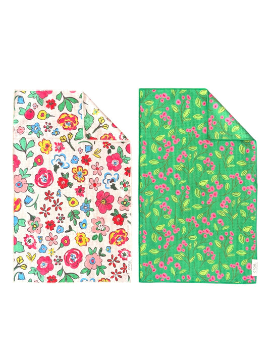 Sunkissed/Botanica: 2 Double Sided-Hand Towels